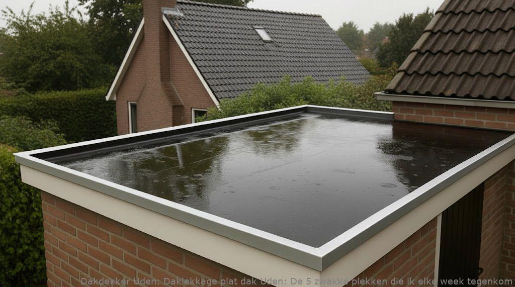 Daklekkage Plat Dak Uden